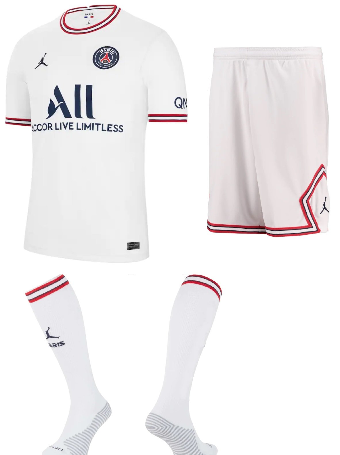 Kit adulto IV PSG 2021 2022 Air Jordan oficial